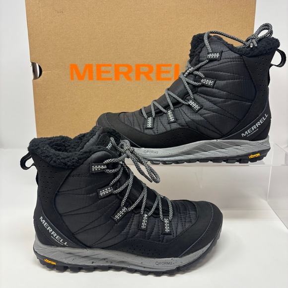Merrell Women's Antora Sneaker Boot Waterproof Size 6.5 Black J066944 - Picture 2 of 6